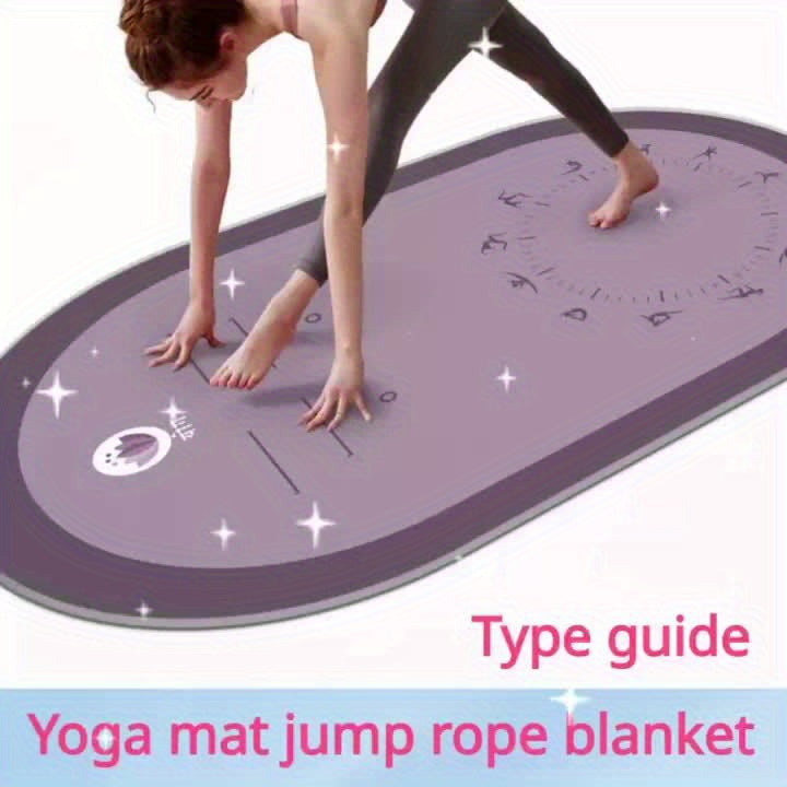 Professional Yoga Mat with Asana Guide Wire