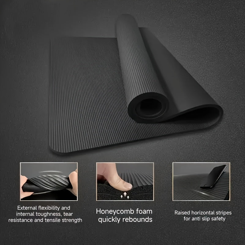 Fitness Mat non-Slip, Portable & Easy to Clean