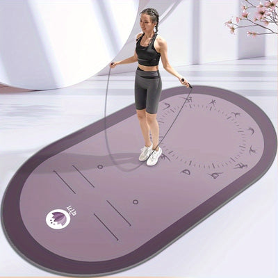 Professional Yoga Mat with Asana Guide Wire