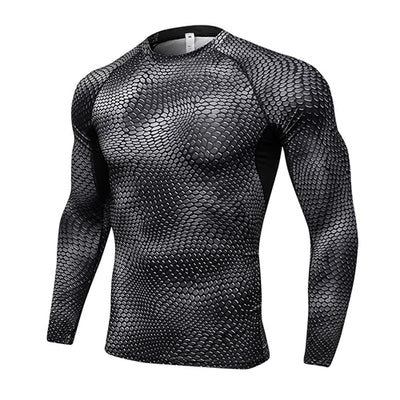 Long Sleeve Fitness Tights Sport Shirt Men , Quickly Dry  Soccer Jersey Running T-shirts Gym Clothing Crossfit Top Mens Rashgard