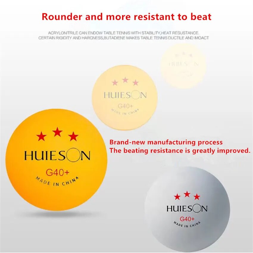 New Huieson 3 Star Ping Pong Balls