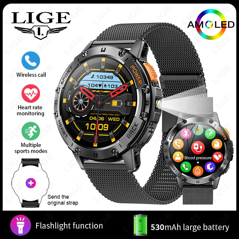 LIGE Smart Watch Men