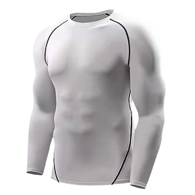 Compression Running T Shirt Men Sportswear Long Sleeve Workout Jersey Gym Fitness Tights Training Rashgard Sport T-shirt Men