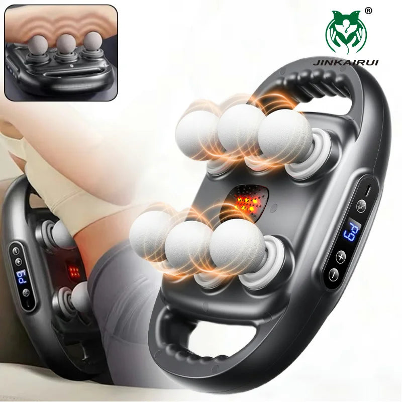 Fascia Gun 6 Heads Massage Gun High Frequency Massager