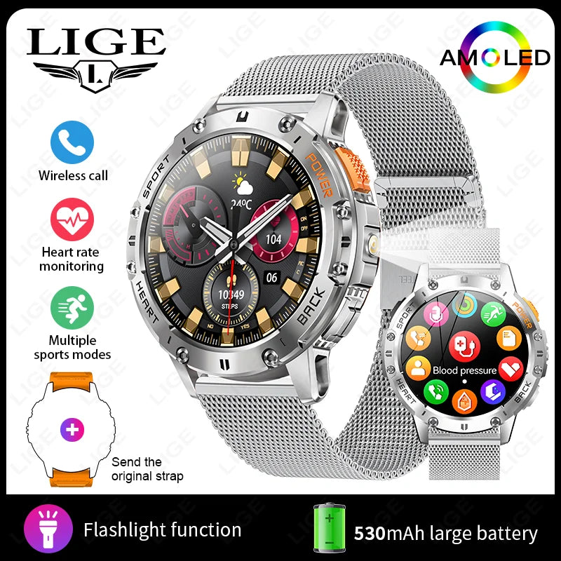 LIGE Smart Watch Men