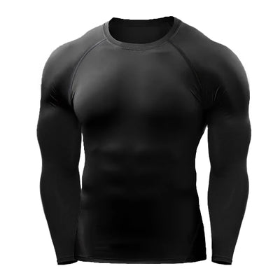 Compression Running T Shirt Men Sportswear Long Sleeve Workout Jersey Gym Fitness Tights Training Rashgard Sport T-shirt Men