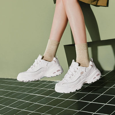 Skechers Shoes for Women "D‘LITES’" Classic Dad Shoes, Comfortable and Breathable Female Chunky Sneakers