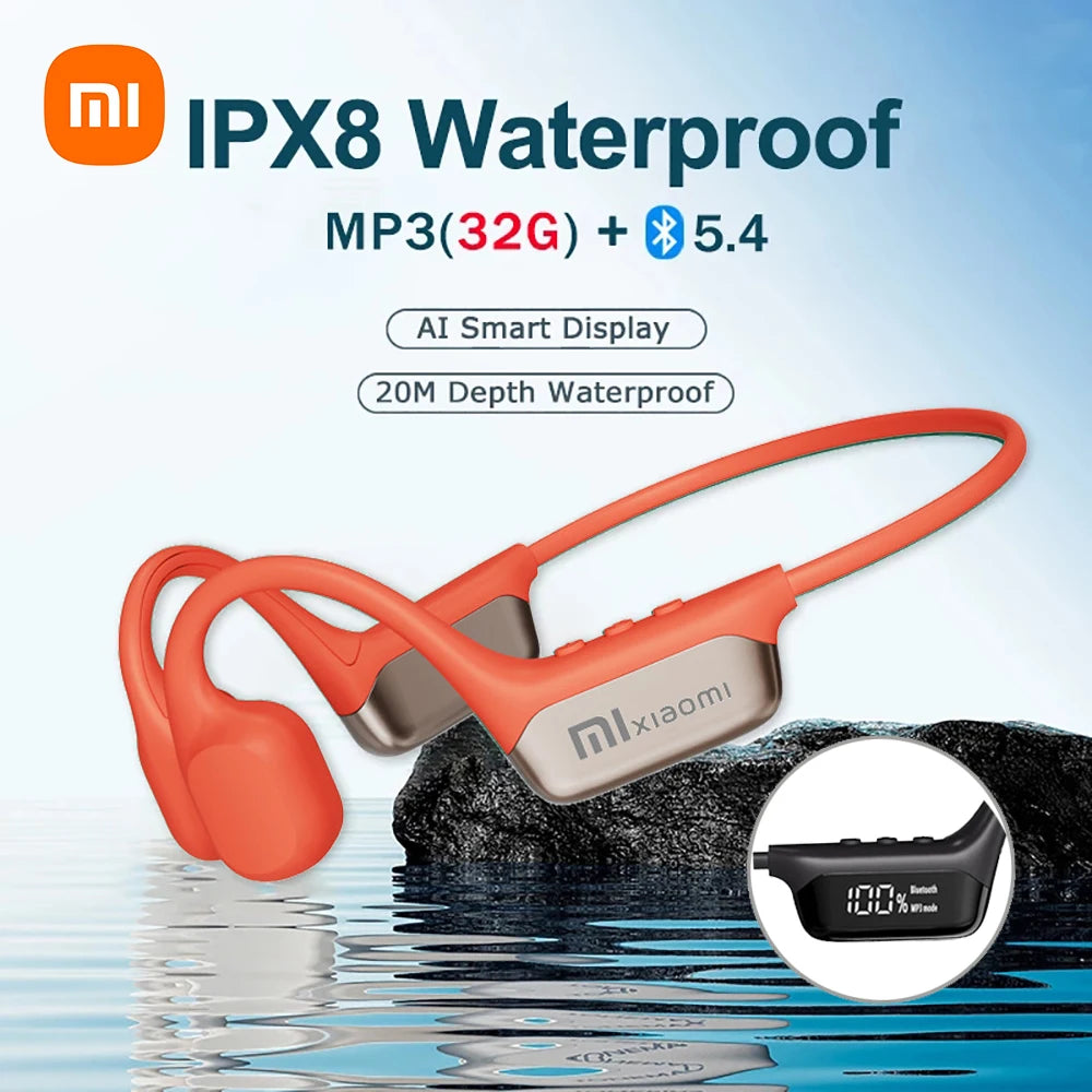 Xiaomi Mijia Bone Conduction Earphones IPX8 Waterproof Headset for Swimming