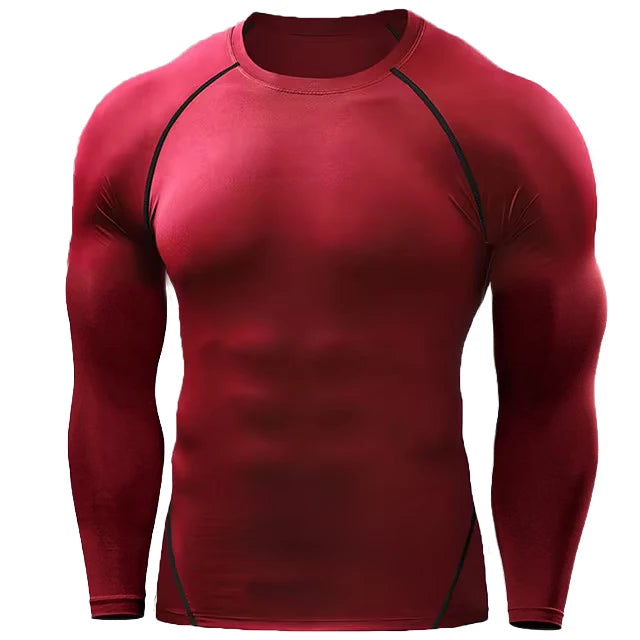 Compression Running T Shirt Men Sportswear Long Sleeve Workout Jersey Gym Fitness Tights Training Rashgard Sport T-shirt Men