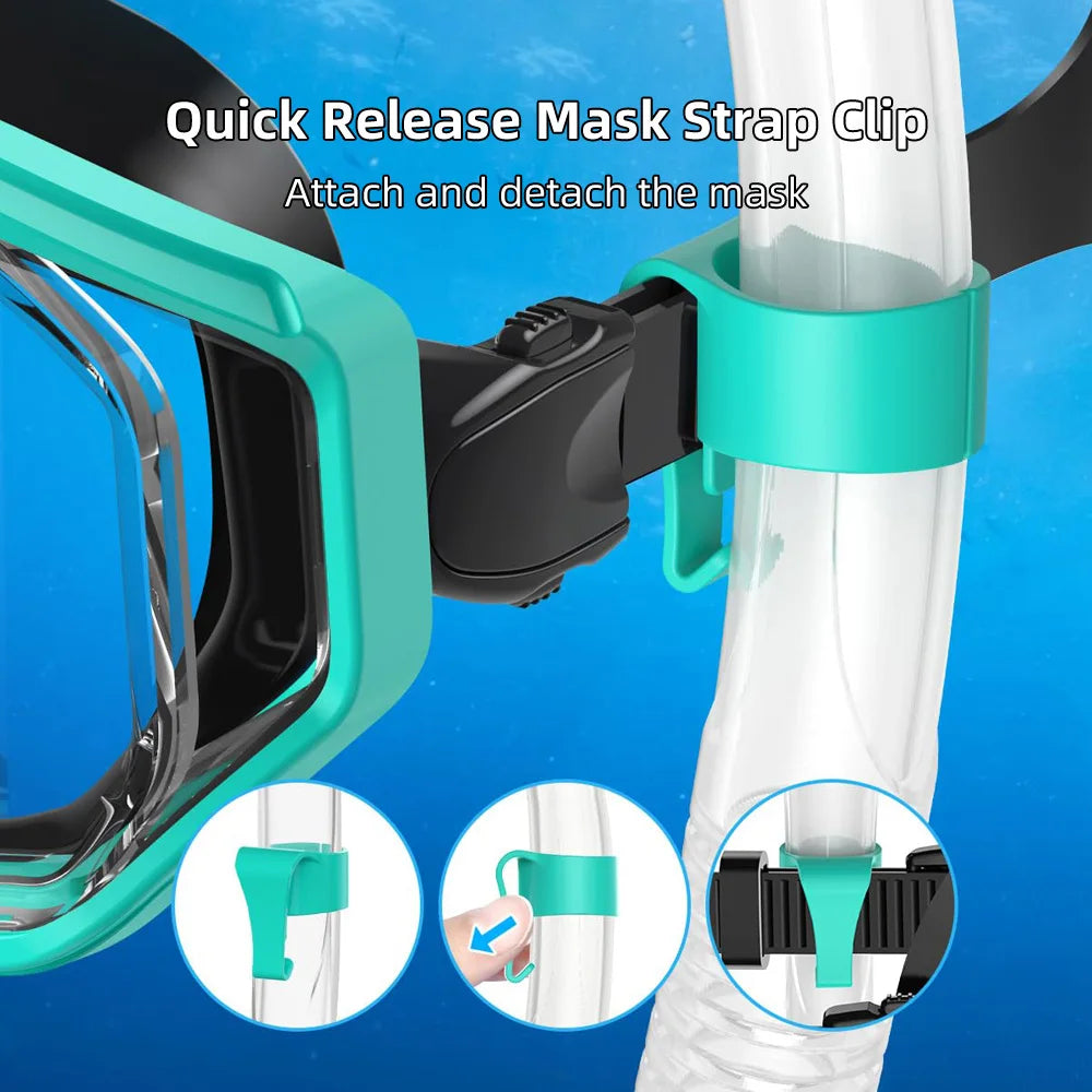 Snorkel Mask Set Scuba Diving Swimming Goggles