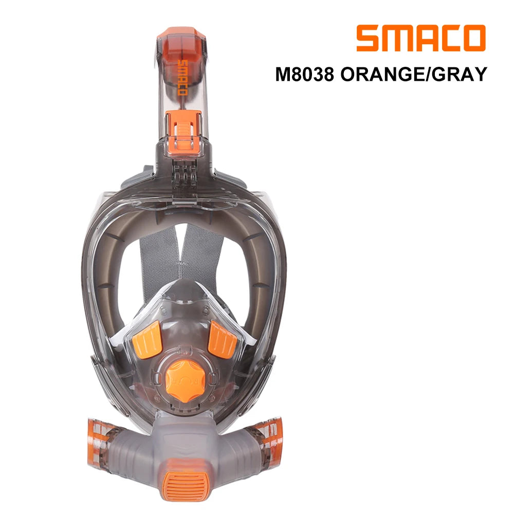 SMACO Swimming/Underwater Mask Snorkel Full Face Wide