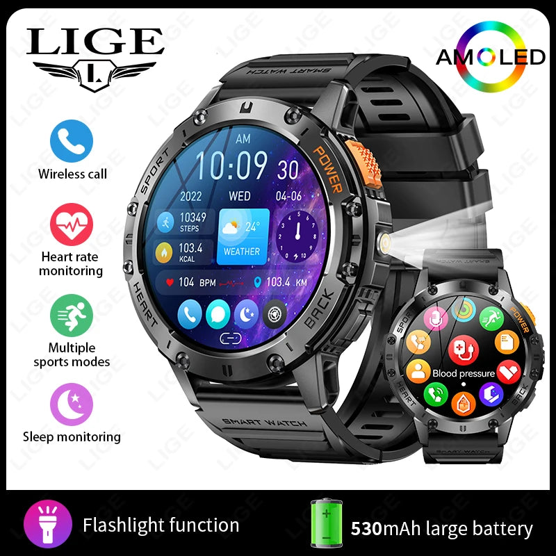 LIGE Smart Watch Men