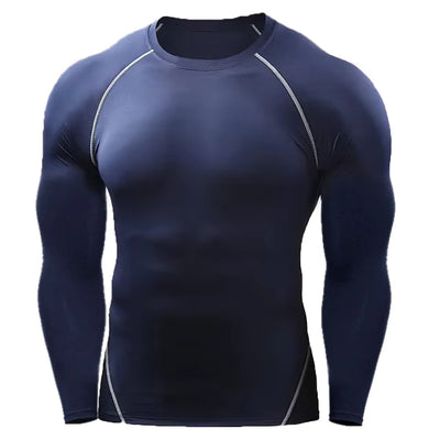 Compression Running T Shirt Men Sportswear Long Sleeve Workout Jersey Gym Fitness Tights Training Rashgard Sport T-shirt Men