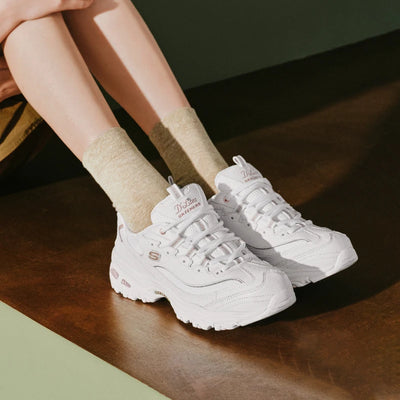 Skechers Shoes for Women "D‘LITES’" Classic Dad Shoes, Comfortable and Breathable Female Chunky Sneakers