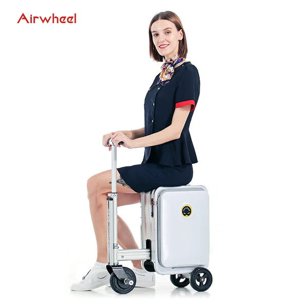 Airwheel SE3S Smart Riding Boarding 20 Inch Electric Motorized Suitcase Scooter Luggage Reliable Carry-on Luggage  Power Bank