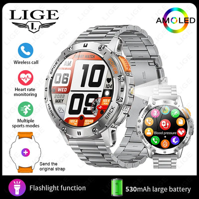 LIGE Smart Watch Men