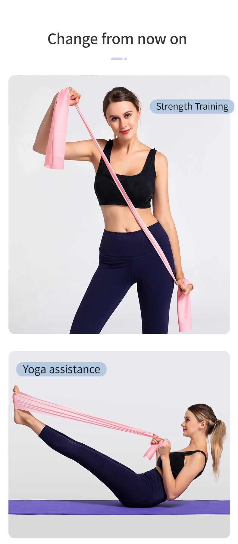 Yoga Pilates Elastic Resistance Band