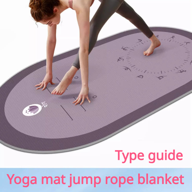 Professional Yoga Mat with Asana Guide Wire