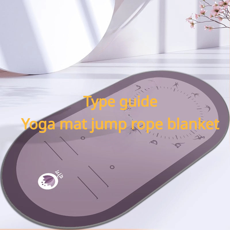 Professional Yoga Mat with Asana Guide Wire