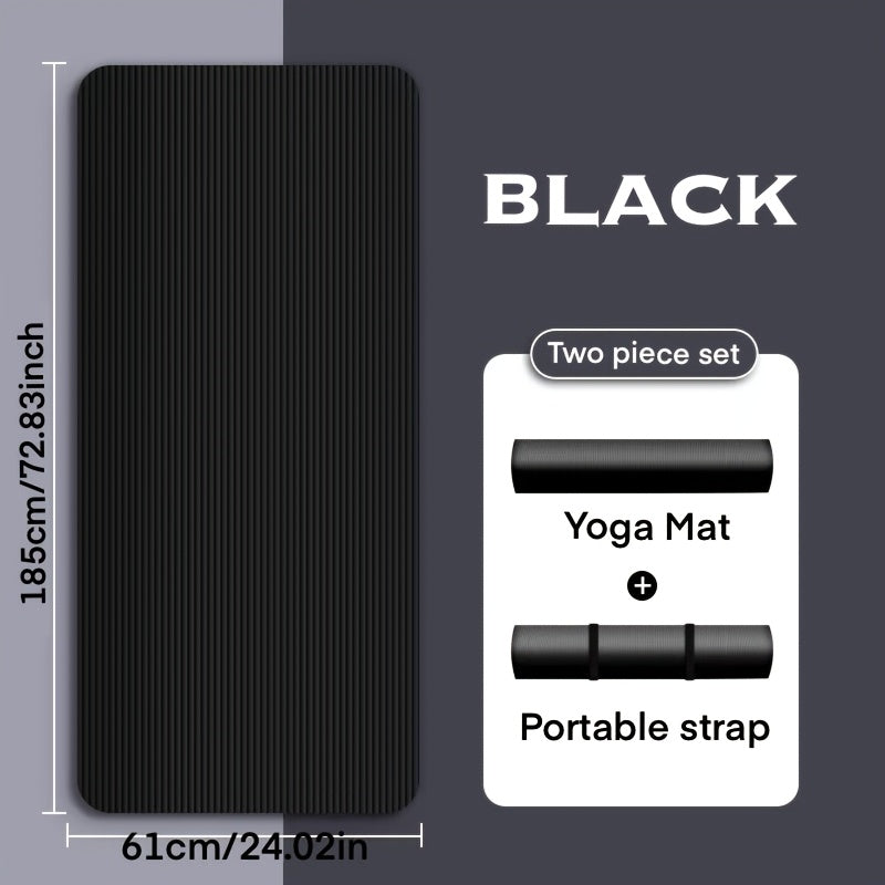 Fitness Mat non-Slip, Portable & Easy to Clean